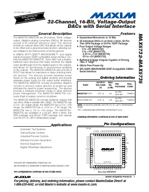 MAX5732 Datasheet PDF Maxim Integrated