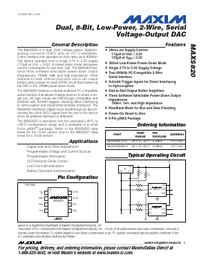 MAX5820 Datasheet PDF Maxim Integrated