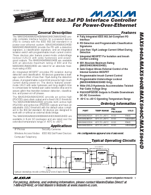 MAX5940D Datasheet PDF Maxim Integrated