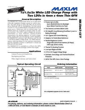 MAX8631XETI Datasheet PDF Maxim Integrated