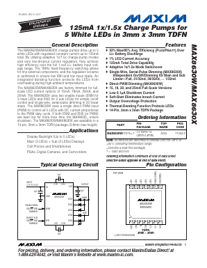 MAX8630WETD18+T Datasheet PDF Maxim Integrated