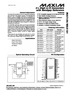 MAX130C Datasheet PDF Maxim Integrated