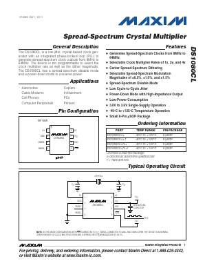 DS1080CLU+T Datasheet PDF Maxim Integrated