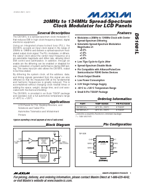 DS1081LE Datasheet PDF Maxim Integrated