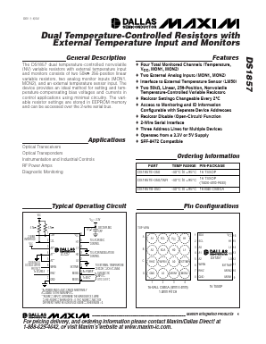 DS1857 Datasheet PDF Maxim Integrated