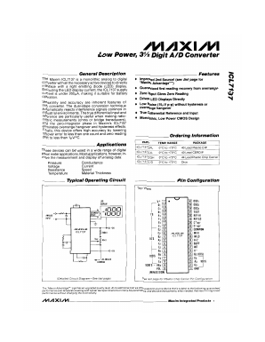 ICL7137CQH Datasheet PDF Maxim Integrated