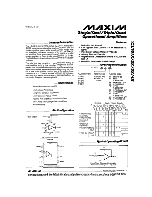 ICL7642DCSE Datasheet PDF Maxim Integrated