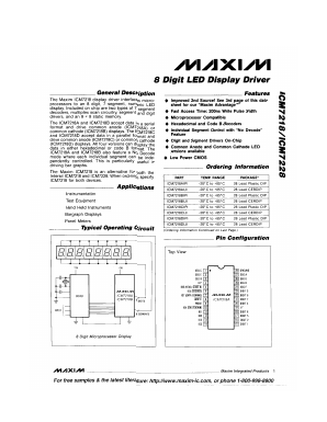 ICM7128BIJI Datasheet PDF Maxim Integrated