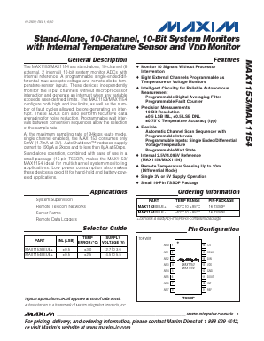 MAX1153BEUE+ Datasheet PDF Maxim Integrated