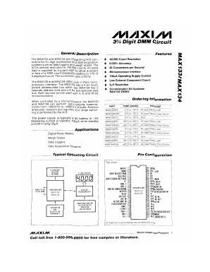 MAX134D Datasheet PDF Maxim Integrated