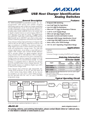 MAX14566BEETA Datasheet PDF Maxim Integrated