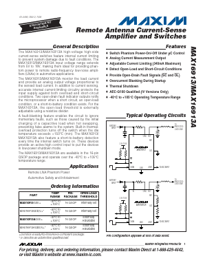 MAX16913AGEE Datasheet PDF Maxim Integrated