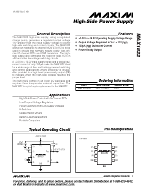 MAX1822 Datasheet PDF Maxim Integrated