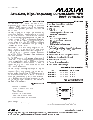 MAX1953 Datasheet PDF Maxim Integrated