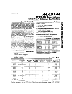 MAX211CWI Datasheet PDF Maxim Integrated