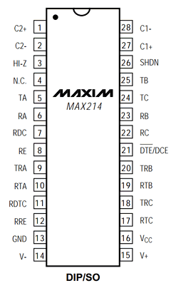 MAX214 Datasheet PDF Maxim Integrated