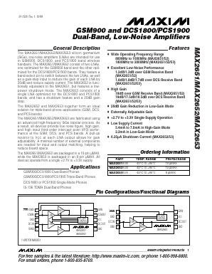 MAX2653 Datasheet PDF Maxim Integrated