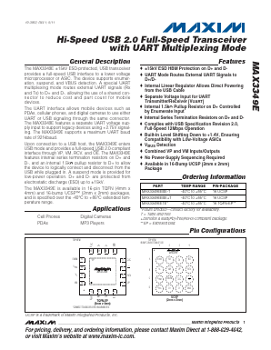 MAX3349EEBE-T Datasheet PDF Maxim Integrated
