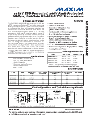 MAX3440EASA+ Datasheet PDF Maxim Integrated
