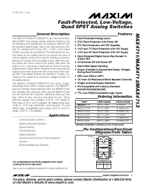 MAX4712CSE Datasheet PDF Maxim Integrated