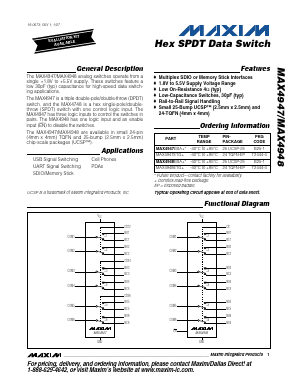 MAX4947ETG Datasheet PDF Maxim Integrated