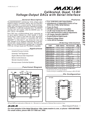 MAX536A Datasheet PDF Maxim Integrated