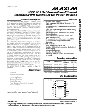 MAX5942BCSE Datasheet PDF Maxim Integrated