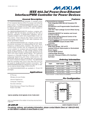 MAX5942ACSE Datasheet PDF Maxim Integrated