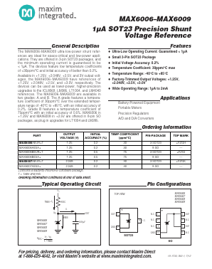 MAX6008AESA Datasheet PDF Maxim Integrated