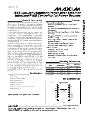MAX5941A Datasheet PDF Maxim Integrated