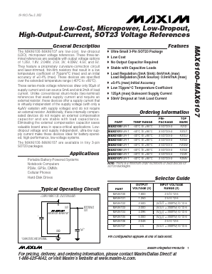 MAX6106 Datasheet PDF Maxim Integrated
