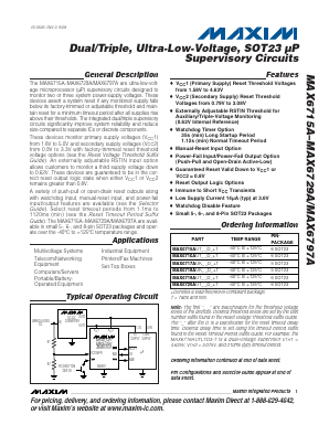 MAX6729AKASED3 Datasheet PDF Maxim Integrated