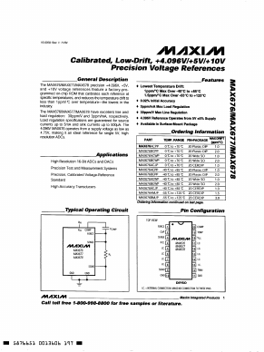 MAX678ACPP Datasheet PDF Maxim Integrated