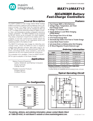 MAX712CSE Datasheet PDF Maxim Integrated