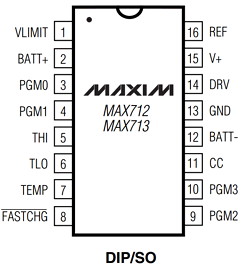 MAX713CSE Datasheet PDF Maxim Integrated