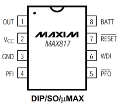 MAX818_ESA Datasheet PDF Maxim Integrated
