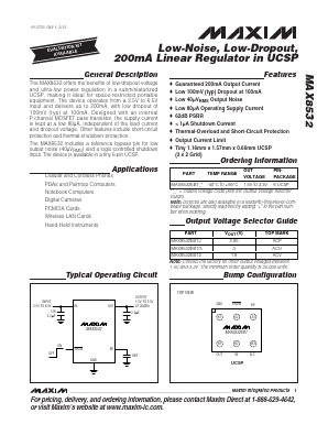 MAX8532 Datasheet PDF Maxim Integrated