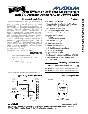 MAX8596X Datasheet PDF Maxim Integrated