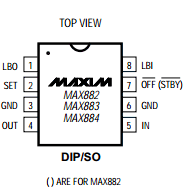 MAX883CSA Datasheet PDF Maxim Integrated