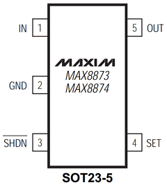 MAX8873REUK-T Datasheet PDF Maxim Integrated