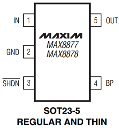 MAX8877EUK28-T Datasheet PDF Maxim Integrated