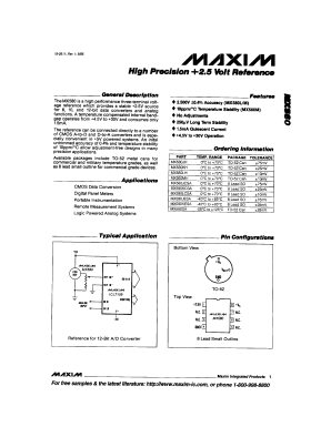 MX580LCSA Datasheet PDF Maxim Integrated