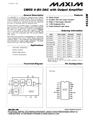 MX7224C Datasheet PDF Maxim Integrated