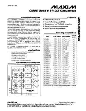 MX7226 Datasheet PDF Maxim Integrated