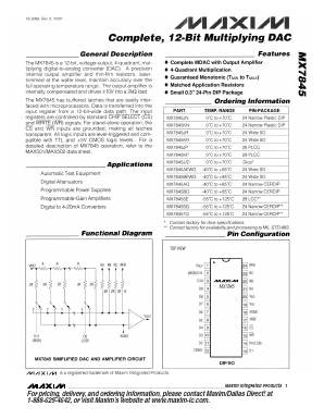 MX7845 Datasheet PDF Maxim Integrated