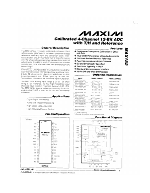MAX182ACPI Datasheet PDF Maxim Integrated