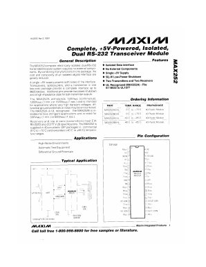 MAX252AEHL Datasheet PDF Maxim Integrated