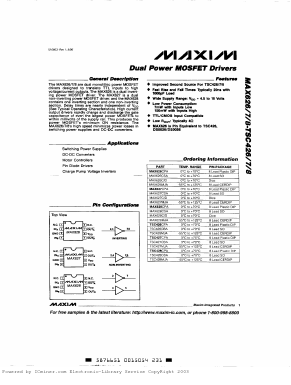 TSC426 Datasheet PDF Maxim Integrated