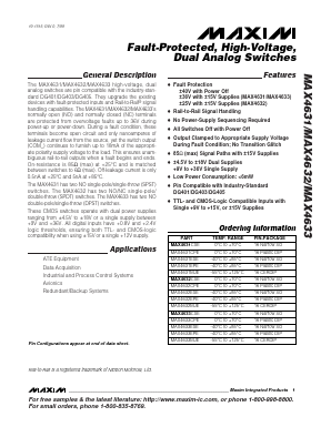 MAX4632CSE Datasheet PDF Maxim Integrated