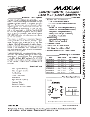 MAX4259EEE Datasheet PDF Maxim Integrated